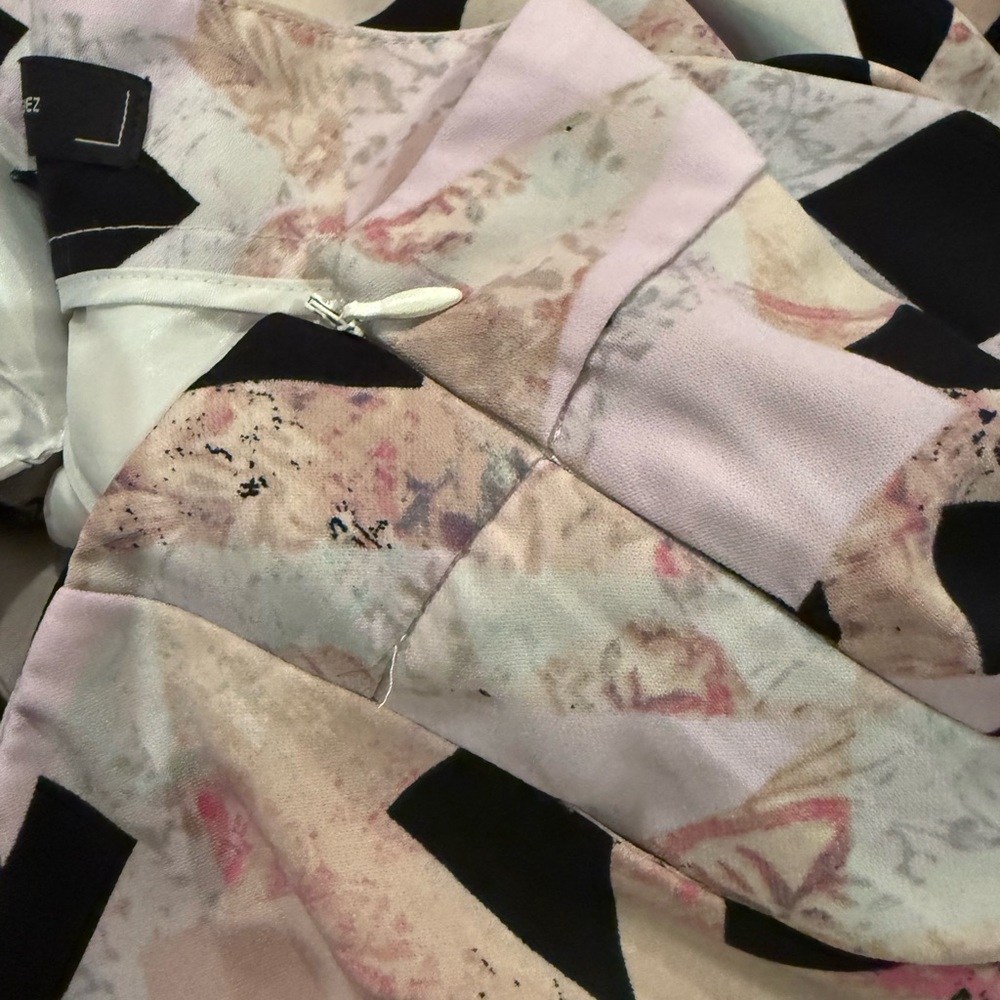 Robert Rodriguez Geometric Floral Patchwork Patte… - image 3